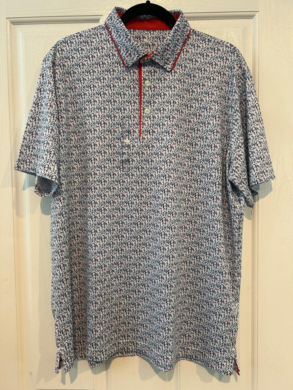 Puma White/Navy/Red Cloudspin Branch Polo